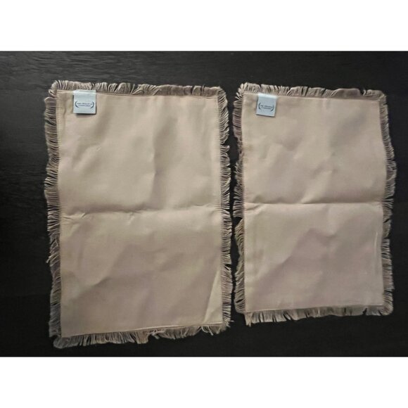 Rachael Ashwell The Prairie Christmas Burlap Placemats That Read Merry Set Of 2 - Picture 3 of 4